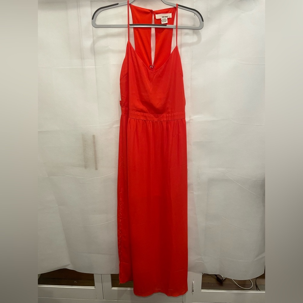 Sans Souci Red Ruched Wrap Sundress
